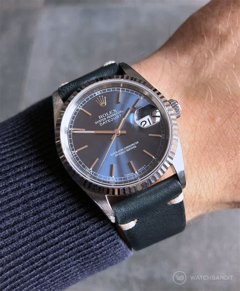 datejust 41 leather strap